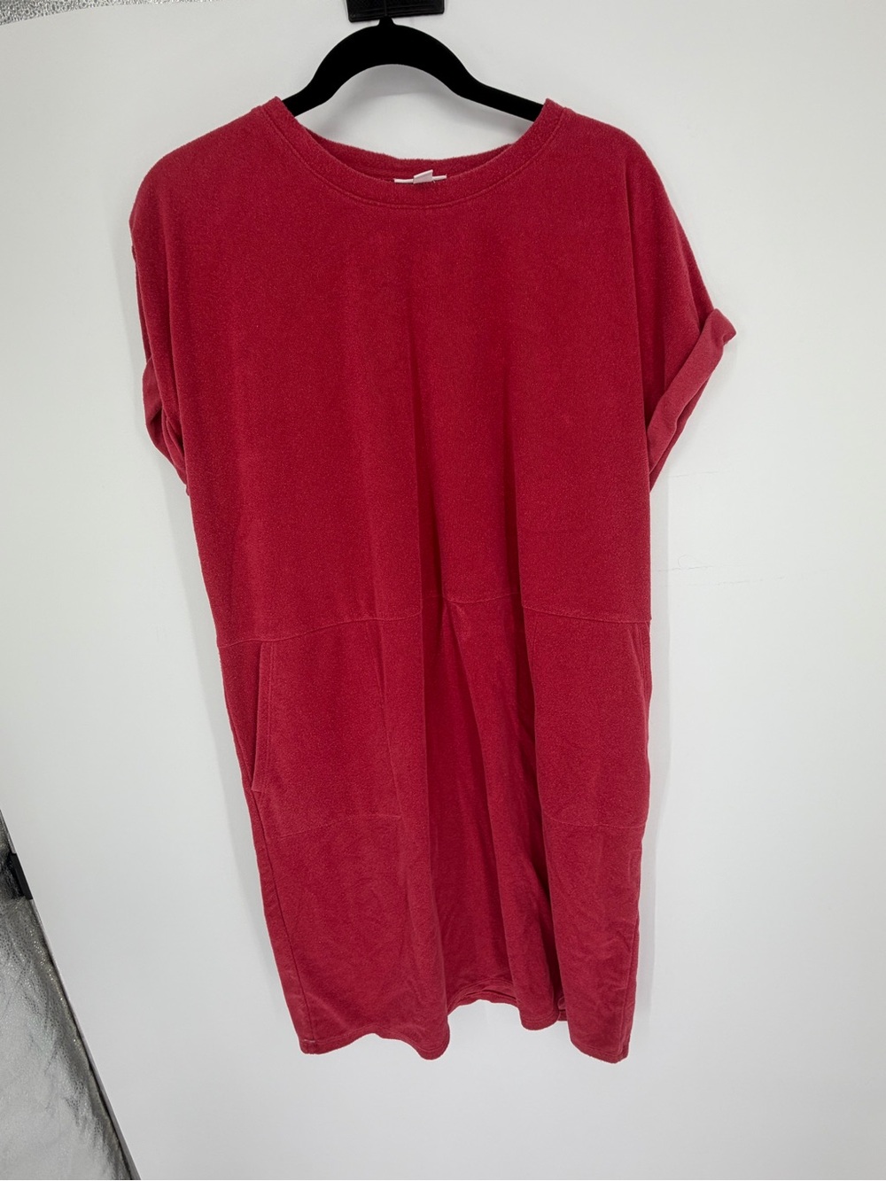 J Jill size large Women's Relaxed Short Sleeve Tunic dress - Red